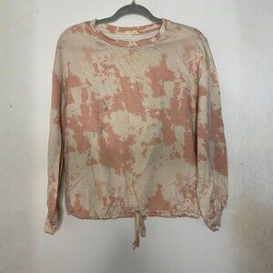 Como Blue Tie-Dye Pullover Size S